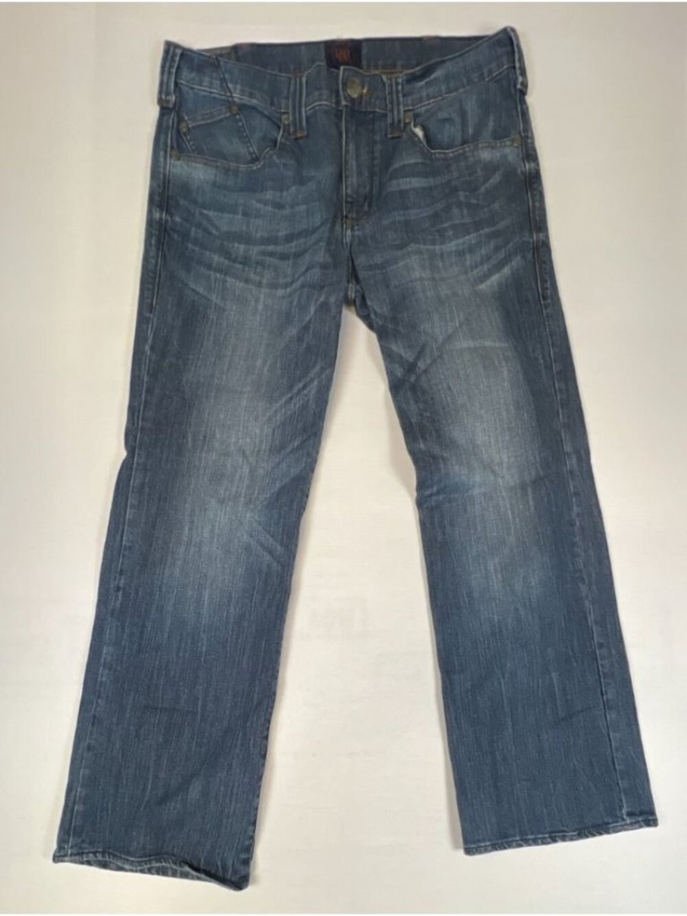Rock & Republic Mens 36x30 Jagger Blue Denim Jeans Straight Leg Workwear